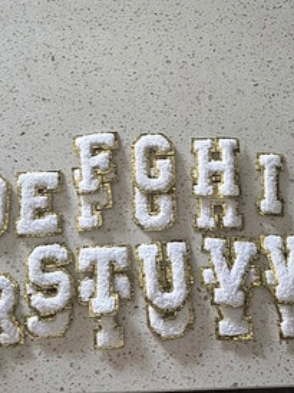 Gold Trim Alphabet Letter Set